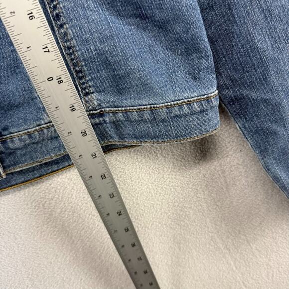 Vintage Levis Denim Jacket Women's Large MIS blue Fur Collar 77735-0361 Cropped - Picture 6 of 11